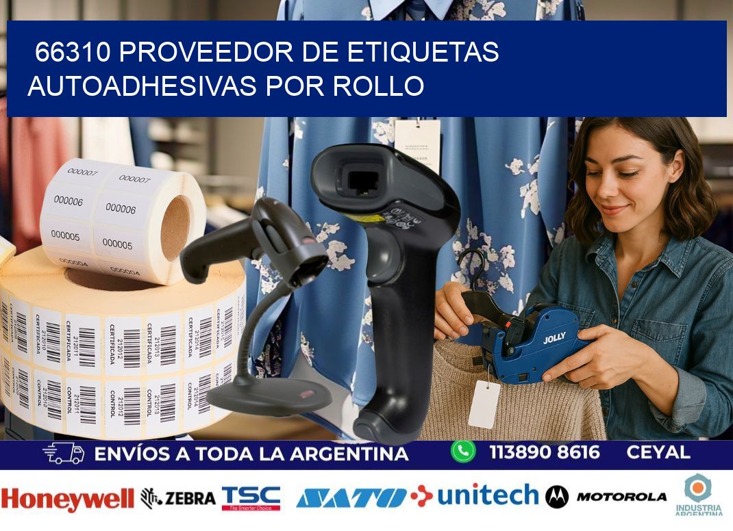 66310 proveedor de etiquetas  autoadhesivas por rollo