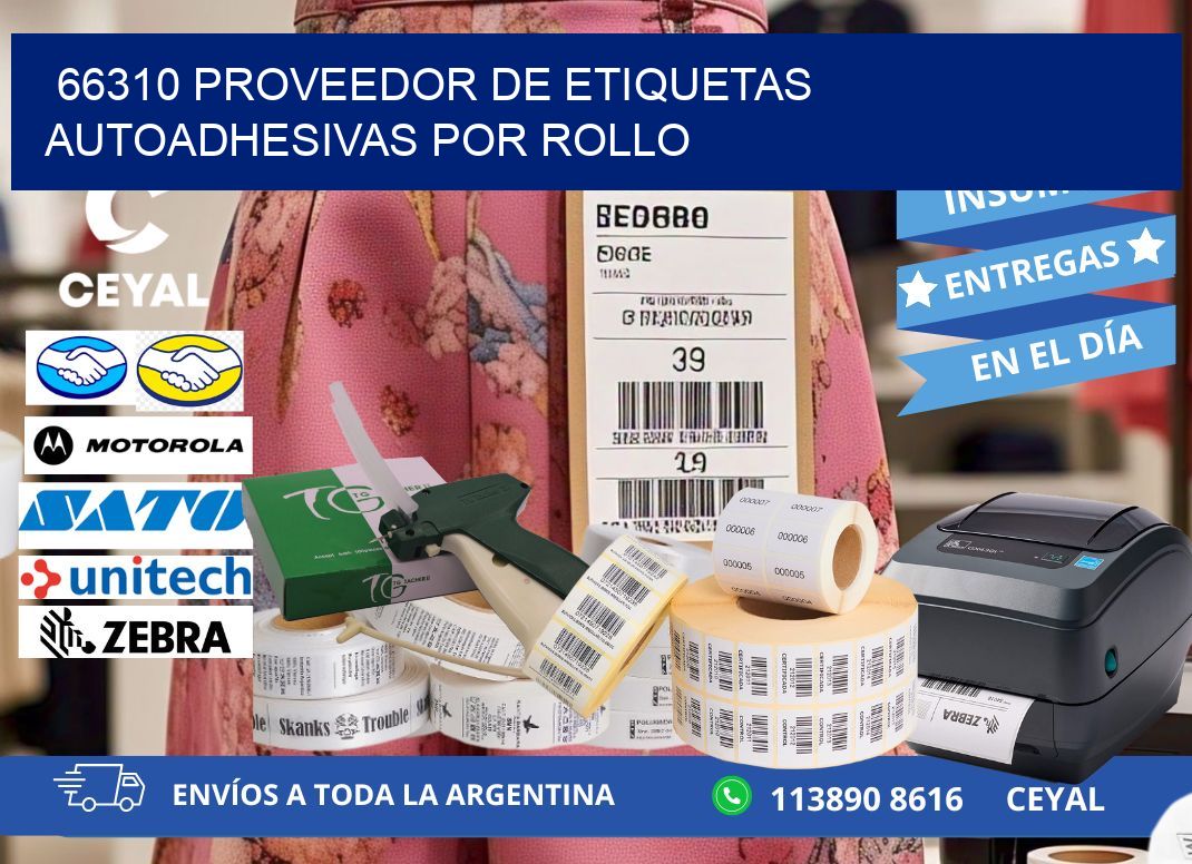 66310 proveedor de etiquetas  autoadhesivas por rollo