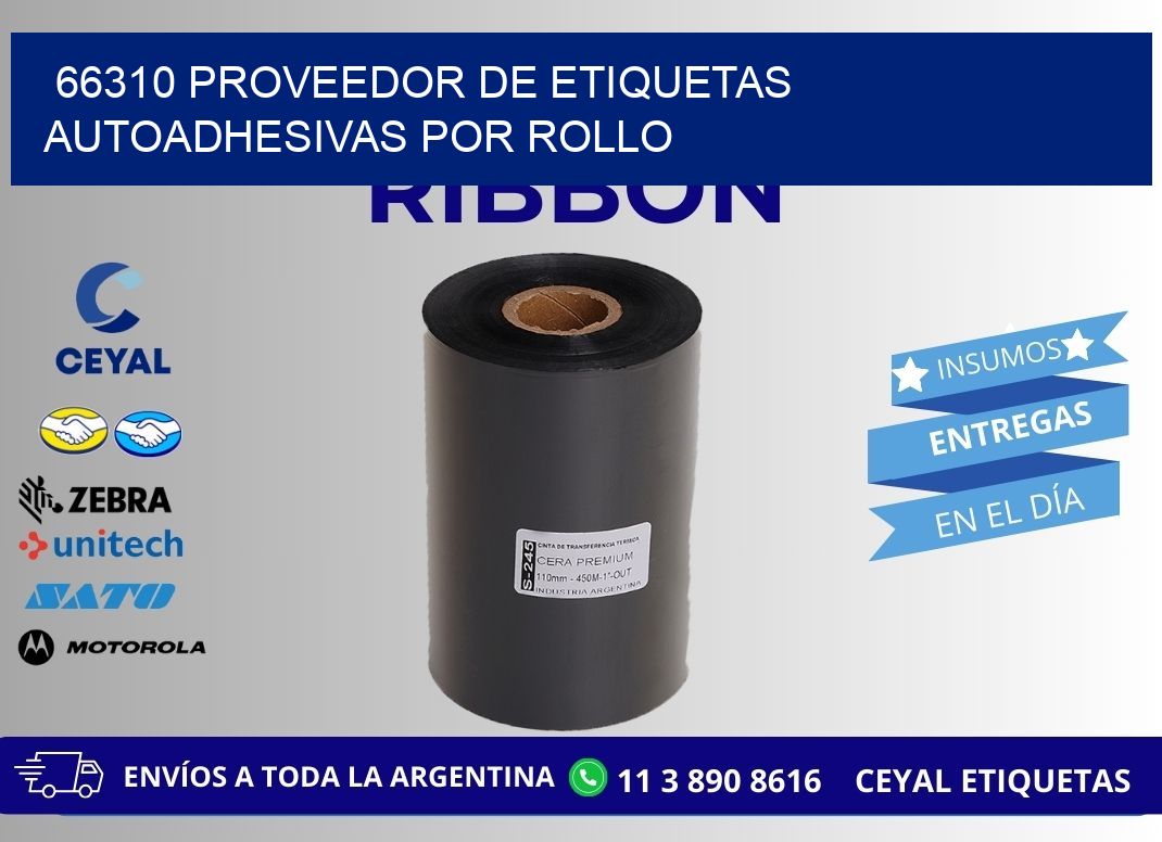 66310 proveedor de etiquetas  autoadhesivas por rollo