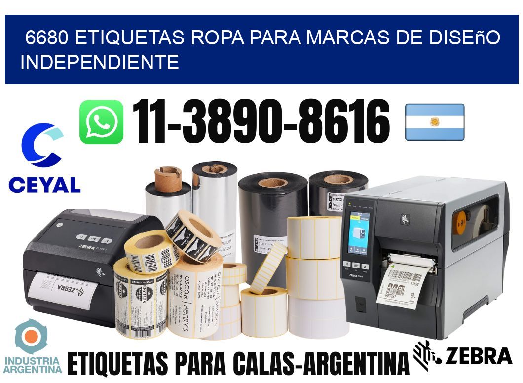 6680 Etiquetas ropa para marcas de diseño independiente