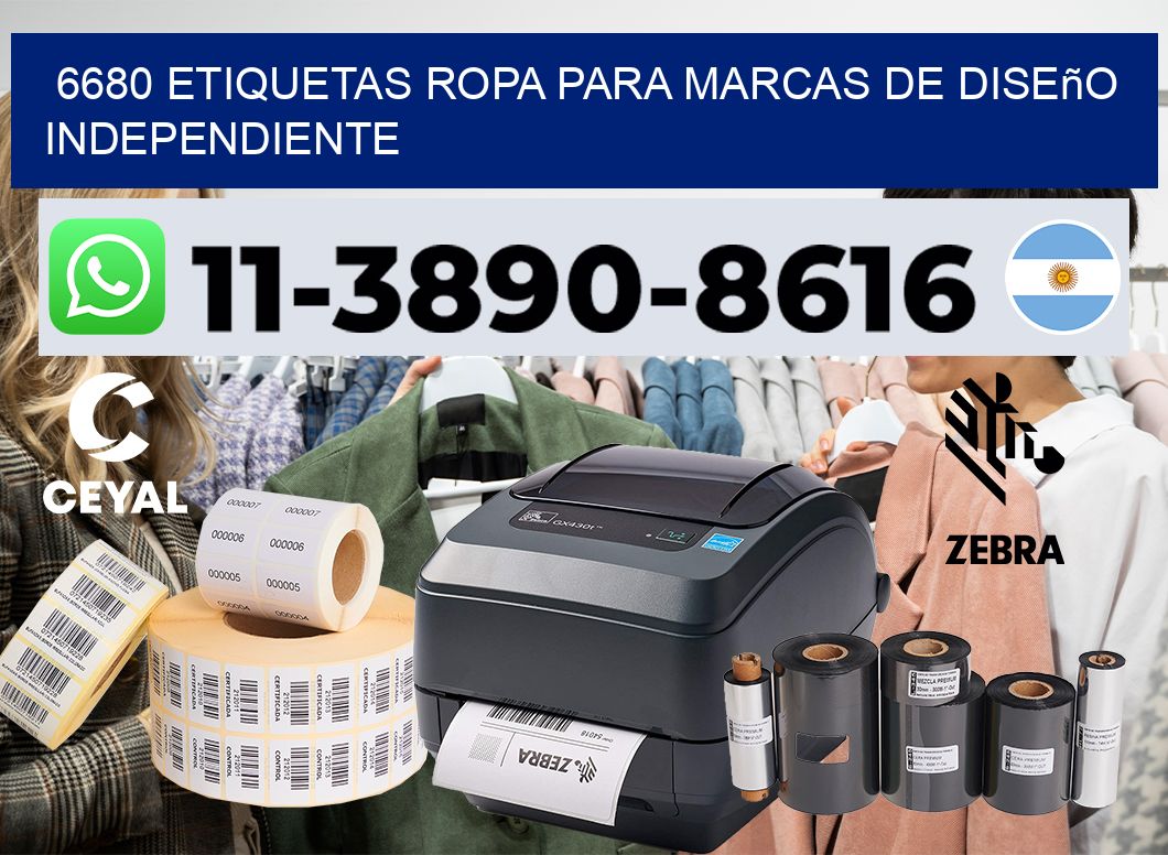 6680 Etiquetas ropa para marcas de diseño independiente
