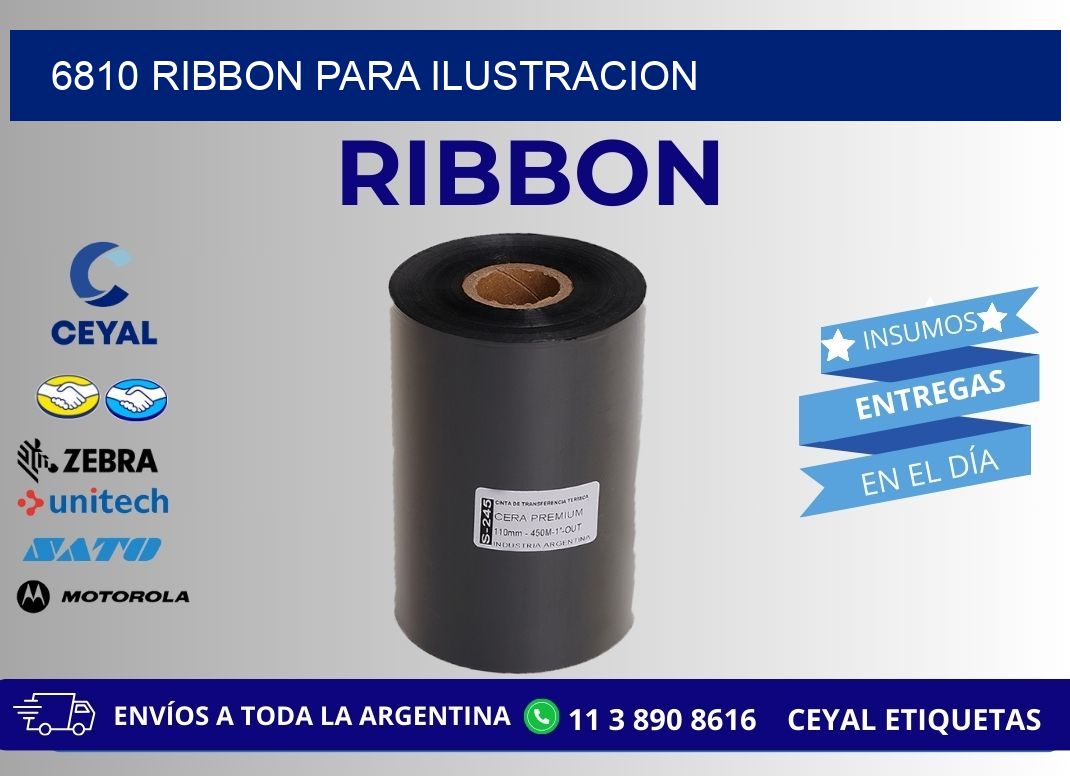 6810 ribbon para ilustracion