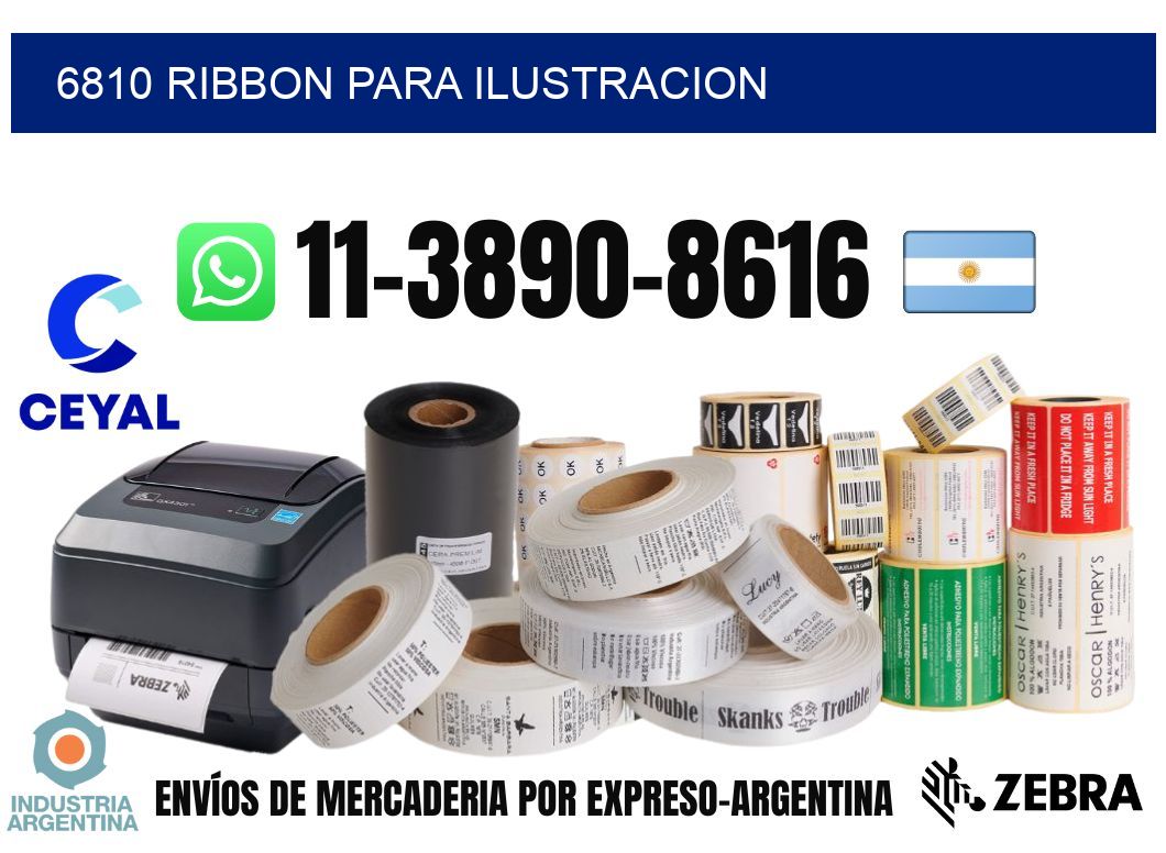 6810 ribbon para ilustracion
