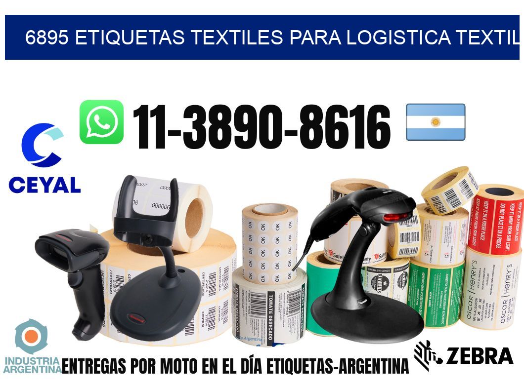 6895 Etiquetas textiles para logistica textil