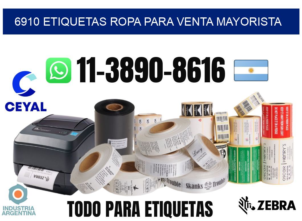 6910 Etiquetas ropa para venta mayorista