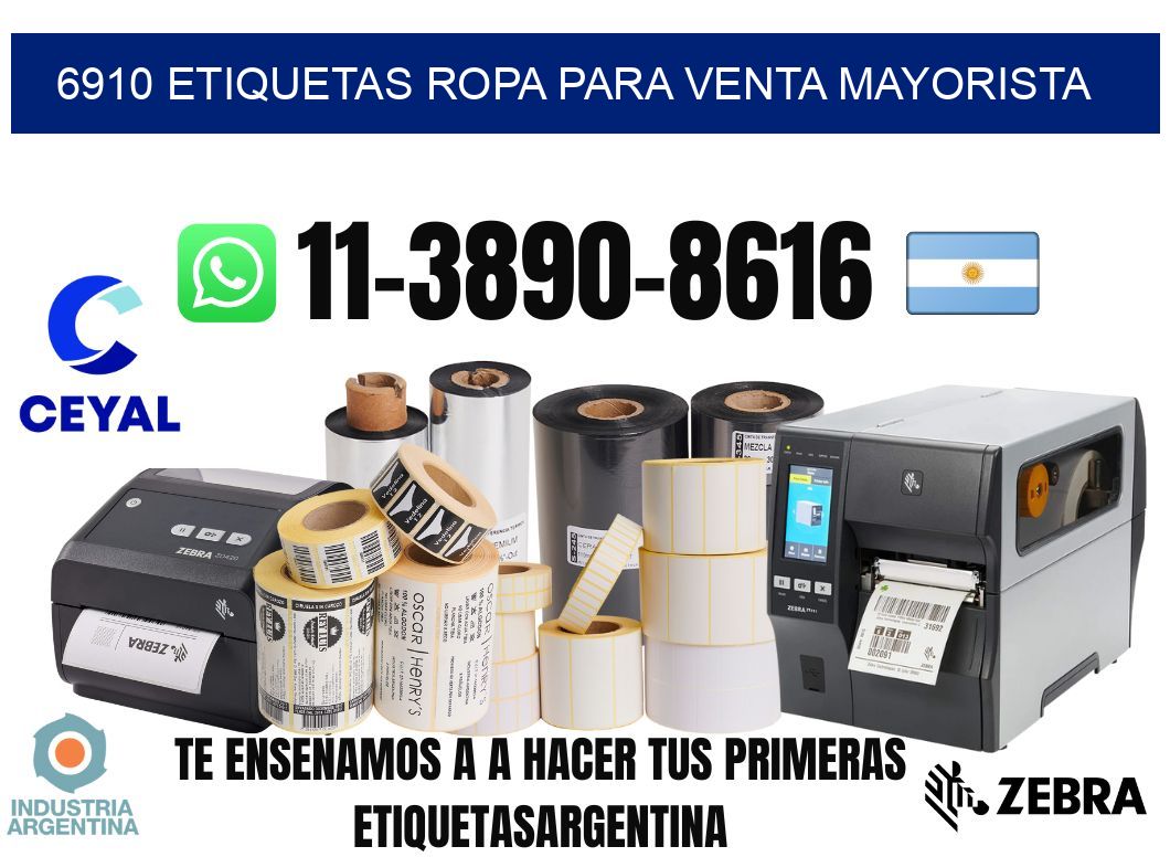 6910 Etiquetas ropa para venta mayorista