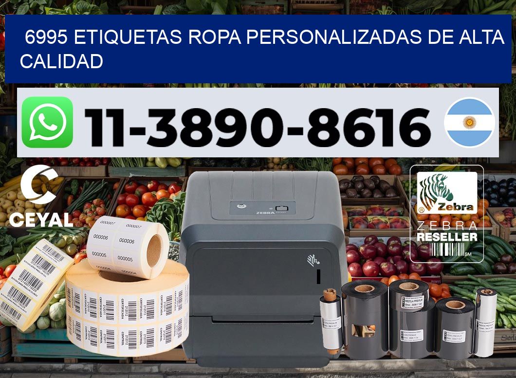 6995 Etiquetas ropa personalizadas de alta calidad