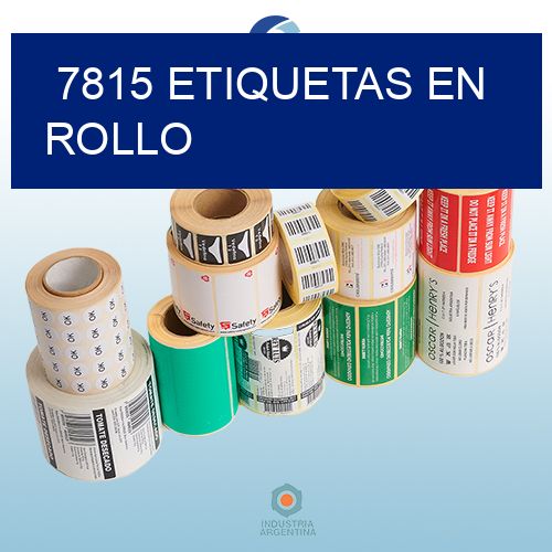 7815 etiquetas en rollo