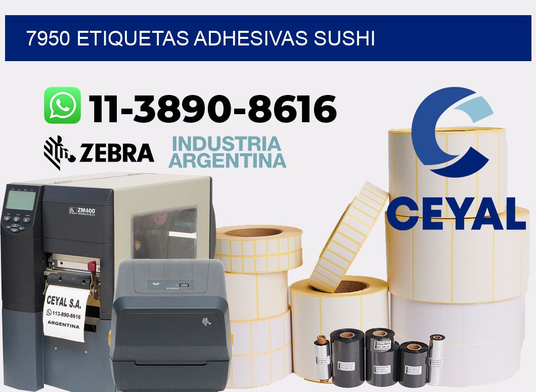 7950 etiquetas adhesivas sushi