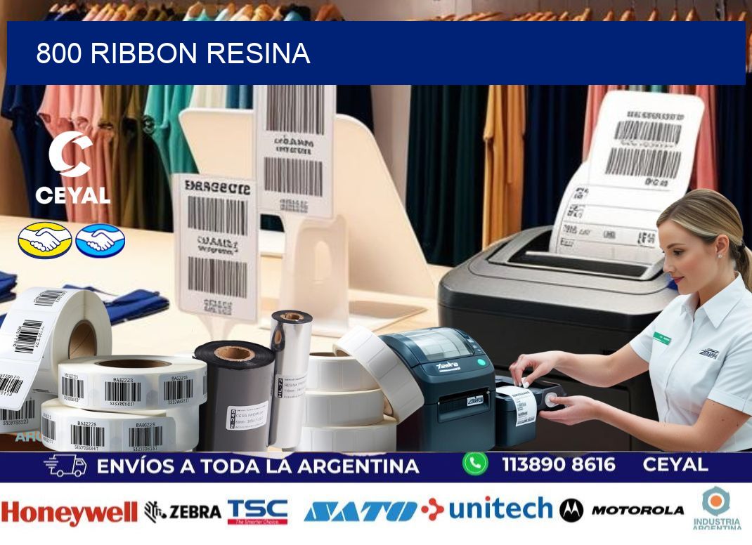 800 ribbon resina