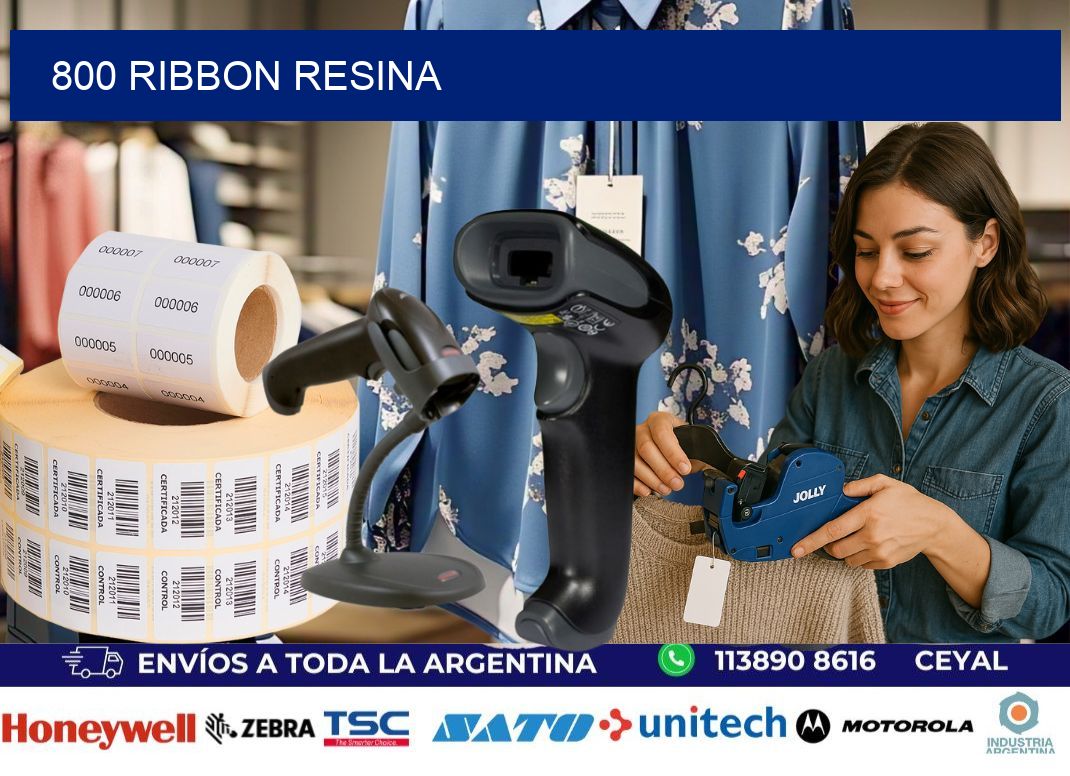 800 ribbon resina