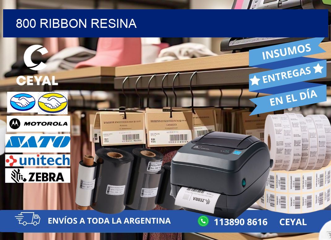 800 ribbon resina