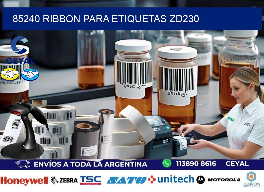 85240 ribbon para etiquetas zd230