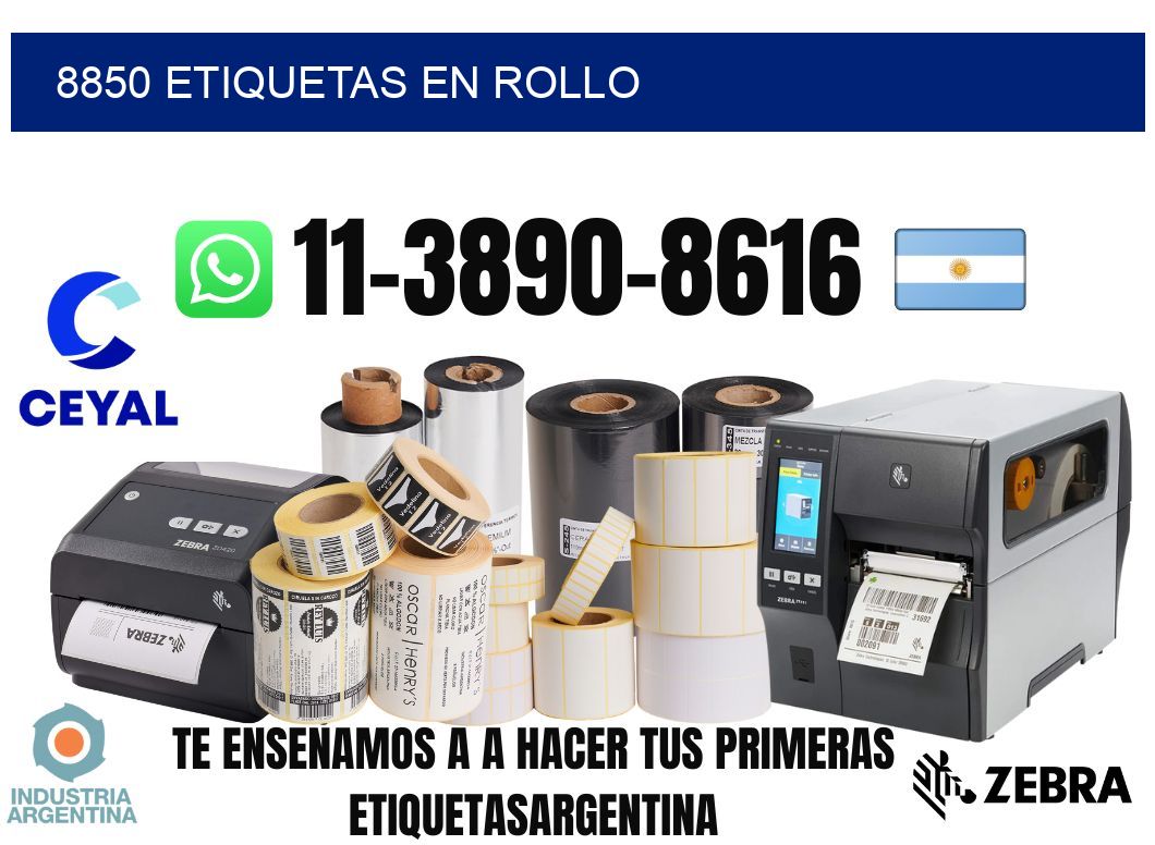 8850 etiquetas en rollo
