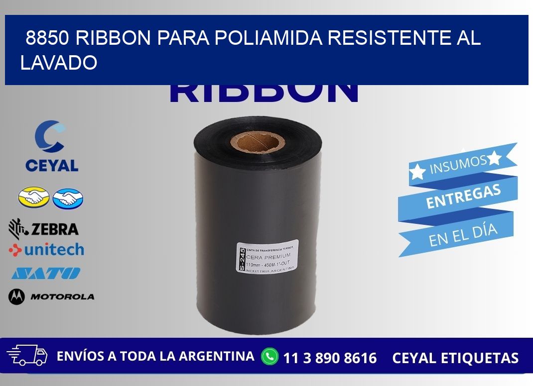 8850 ribbon para poliamida resistente al lavado