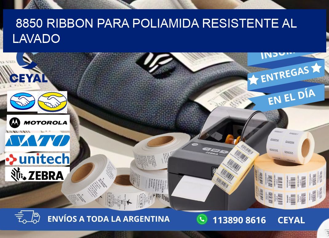 8850 ribbon para poliamida resistente al lavado