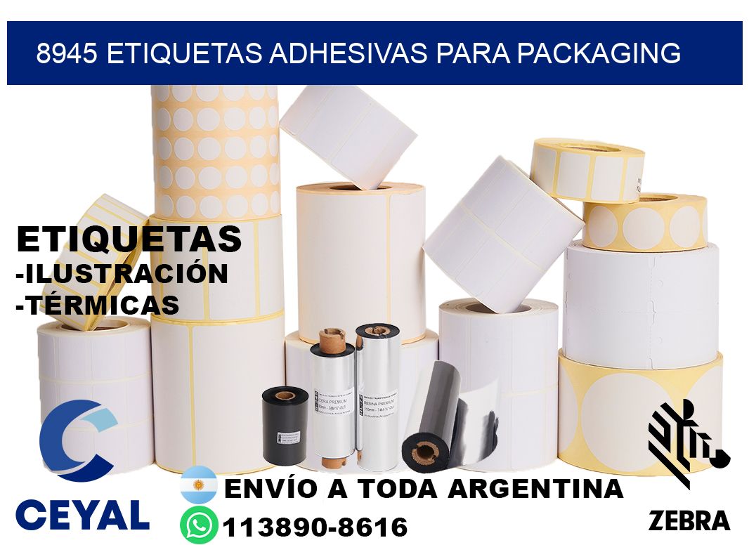 8945 etiquetas adhesivas para packaging