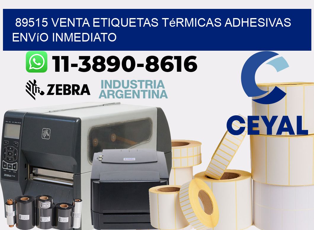 89515 venta etiquetas térmicas adhesivas envío inmediato