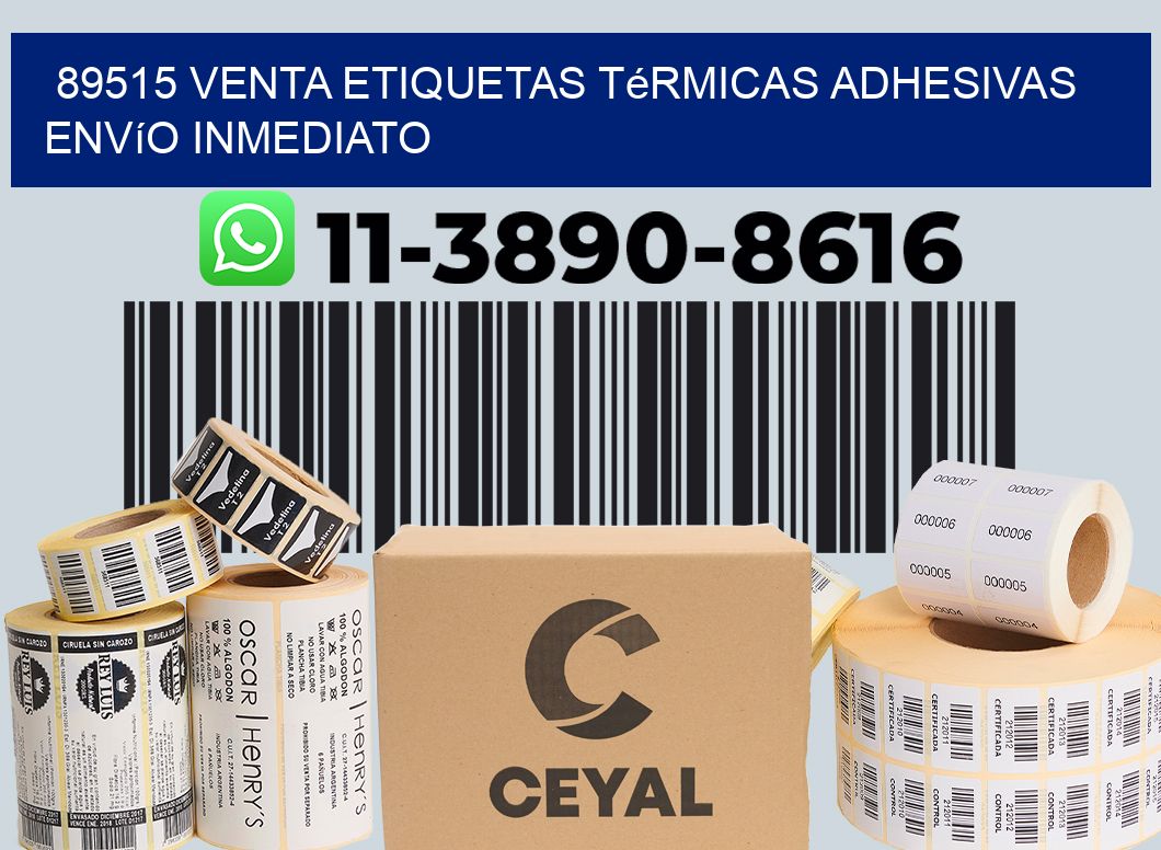 89515 venta etiquetas térmicas adhesivas envío inmediato