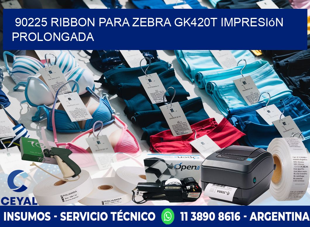 90225 ribbon para zebra gk420t impresión prolongada