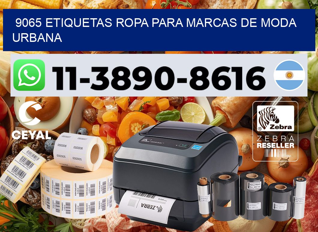9065 Etiquetas ropa para marcas de moda urbana