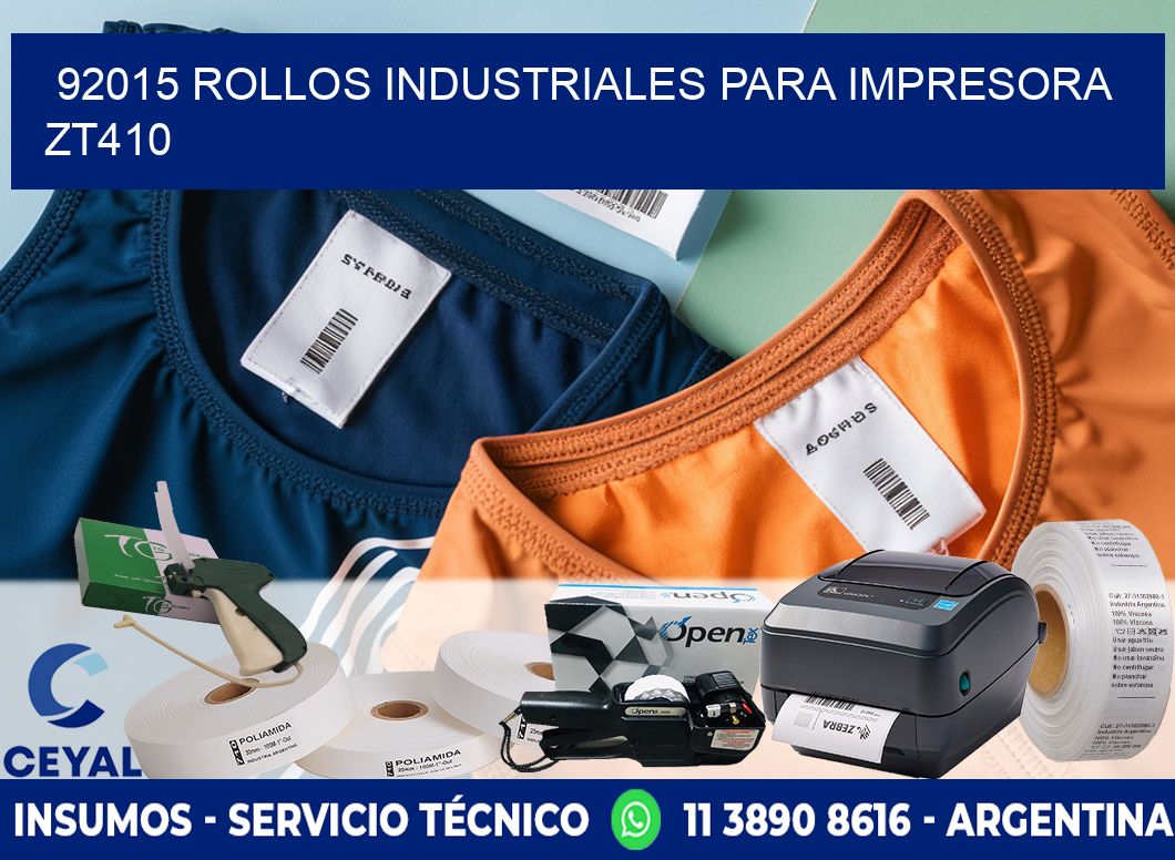 92015 rollos industriales para impresora zt410