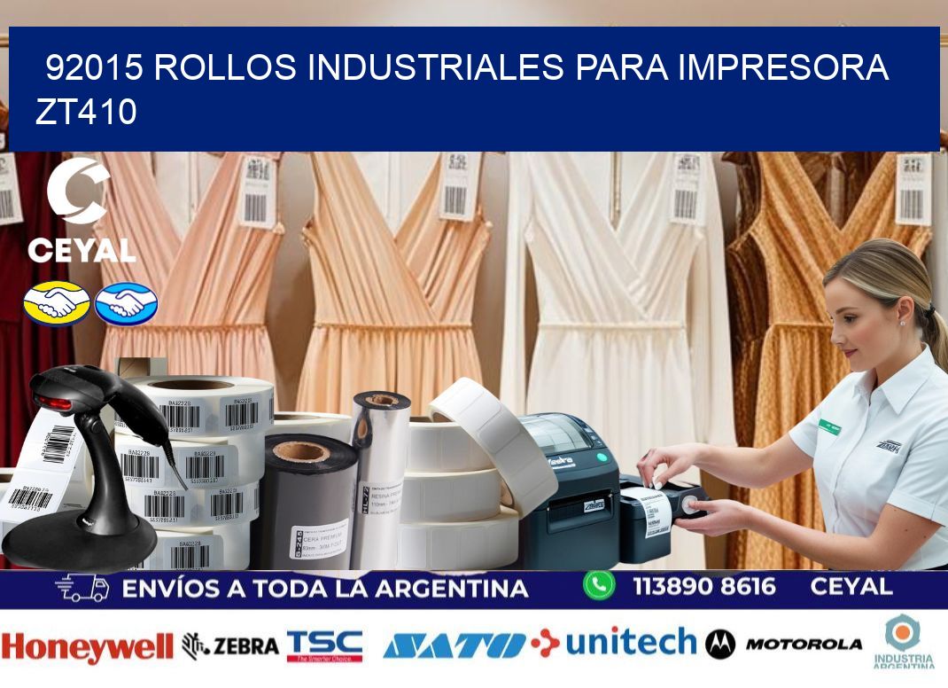 92015 rollos industriales para impresora zt410