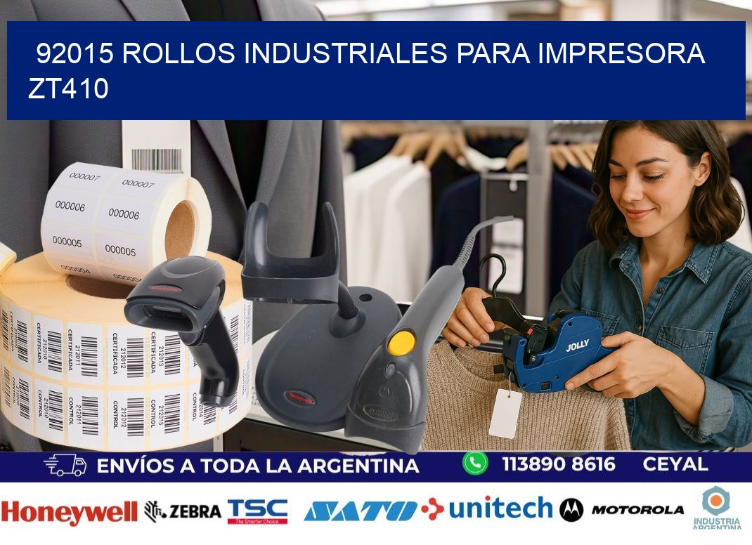 92015 rollos industriales para impresora zt410