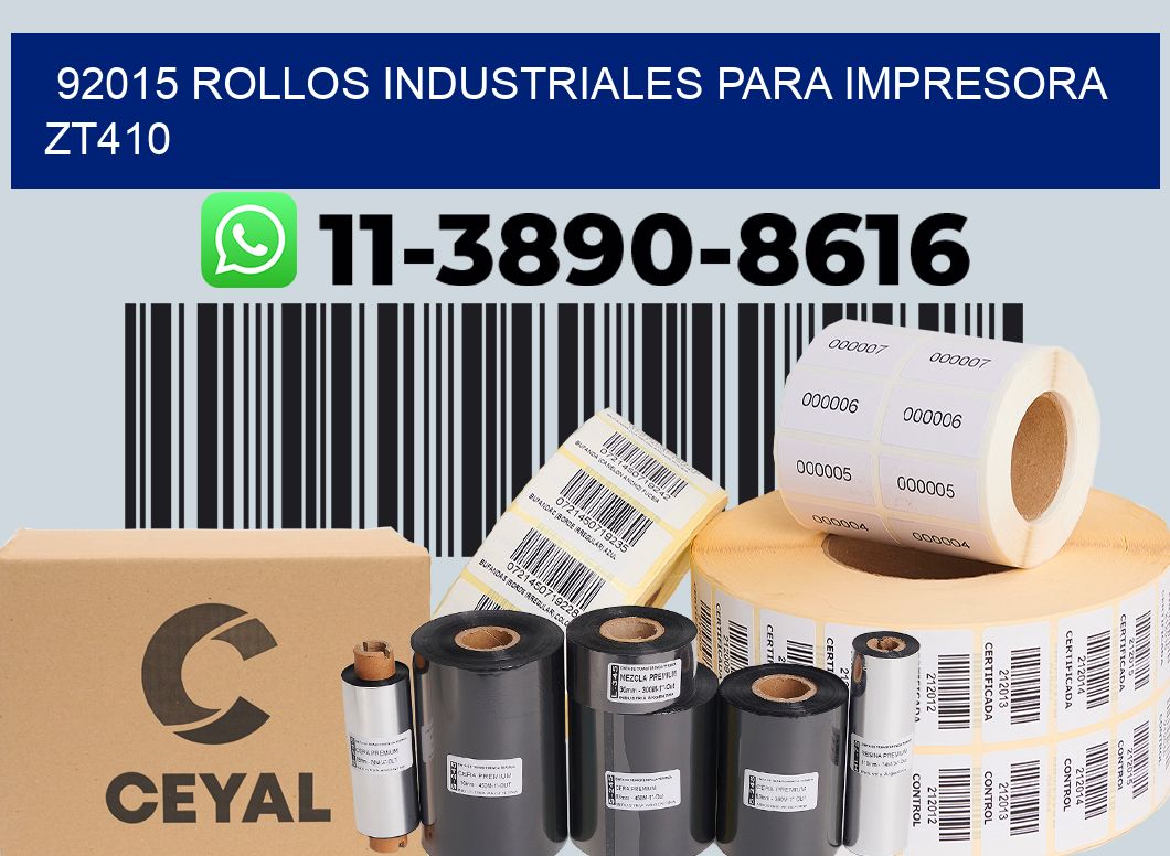 92015 rollos industriales para impresora zt410