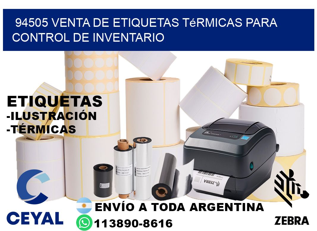 94505 venta de etiquetas térmicas para control de inventario