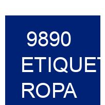 9890 Etiquetas ropa para prendas de fabricación local