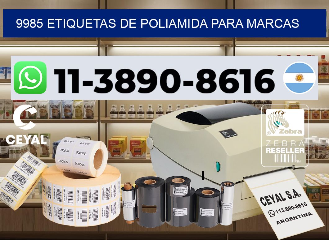 9985 Etiquetas de poliamida para marcas