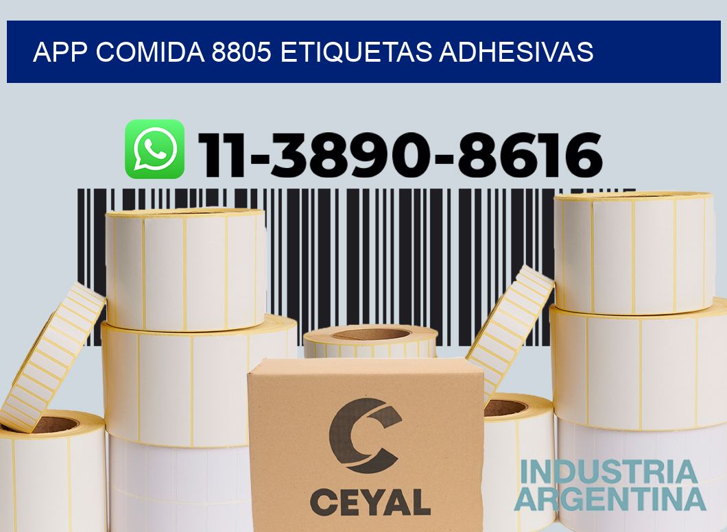App comida 8805 etiquetas adhesivas