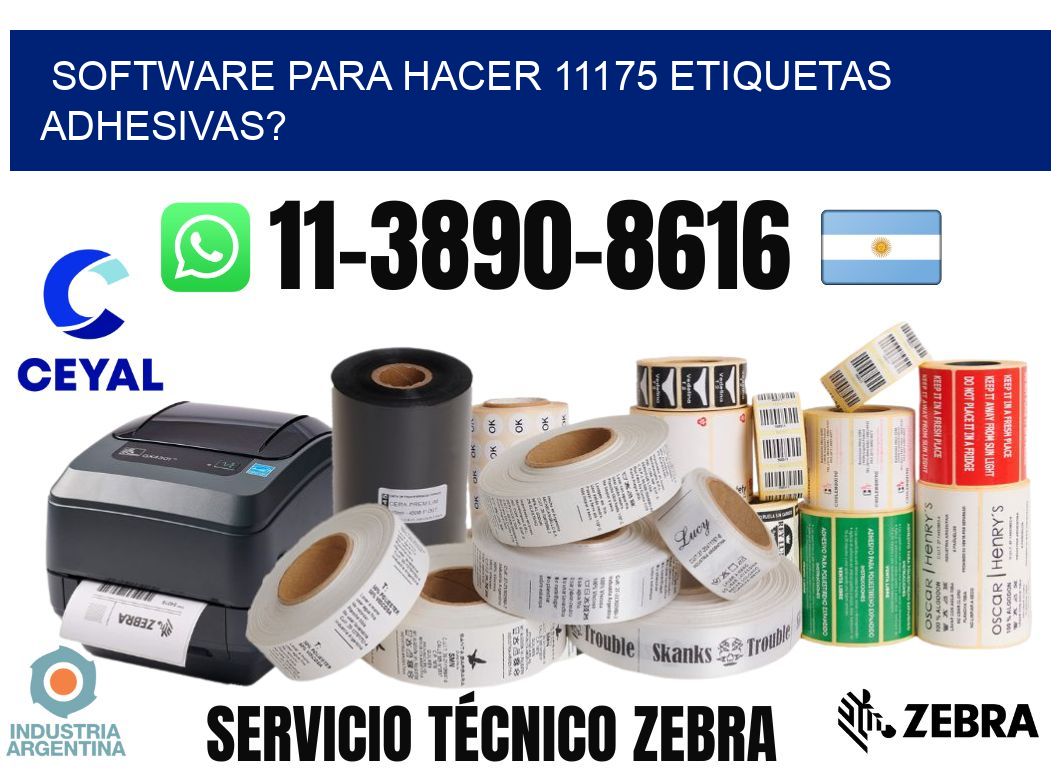 Software para hacer 11175 etiquetas adhesivas?