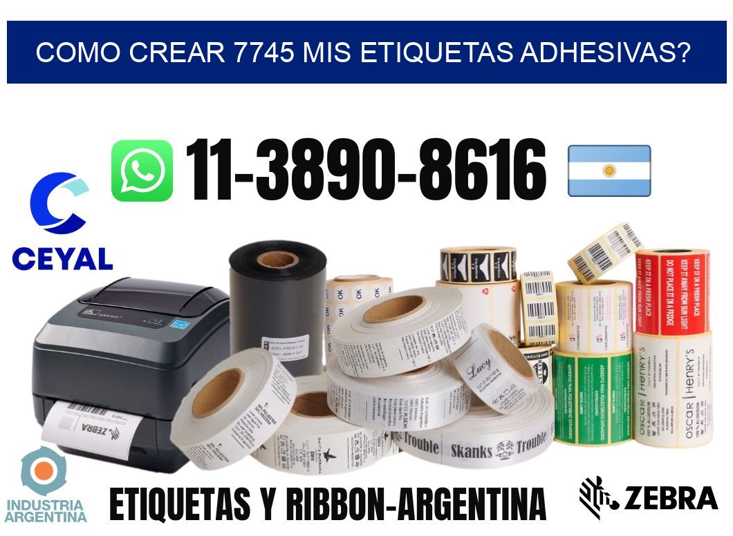 como crear 7745 mis etiquetas adhesivas?