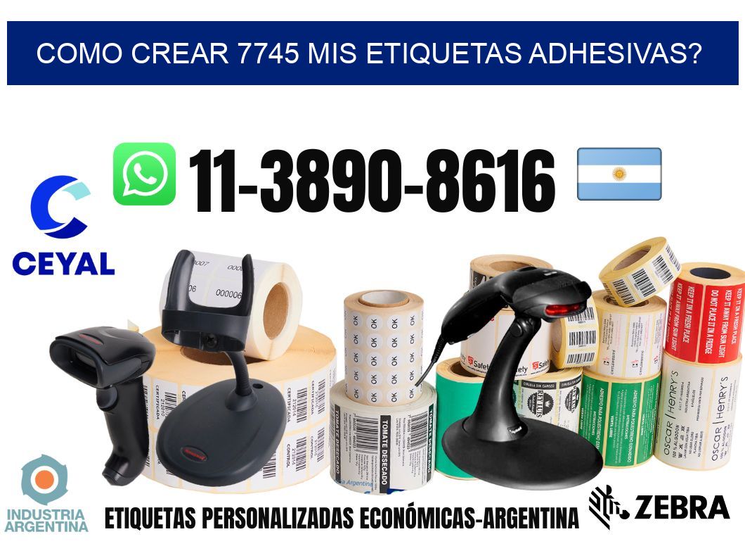 como crear 7745 mis etiquetas adhesivas?