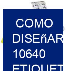 como diseñar 10640 etiquetas adhesivas bolsa de comida?
