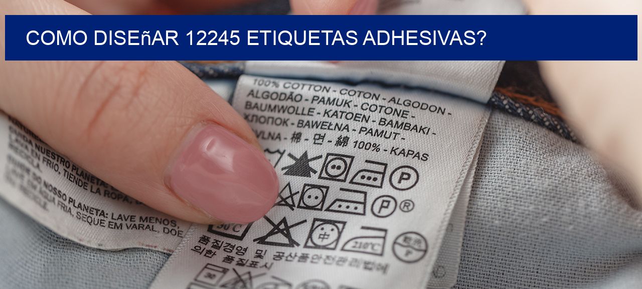 como diseñar 12245 etiquetas adhesivas?