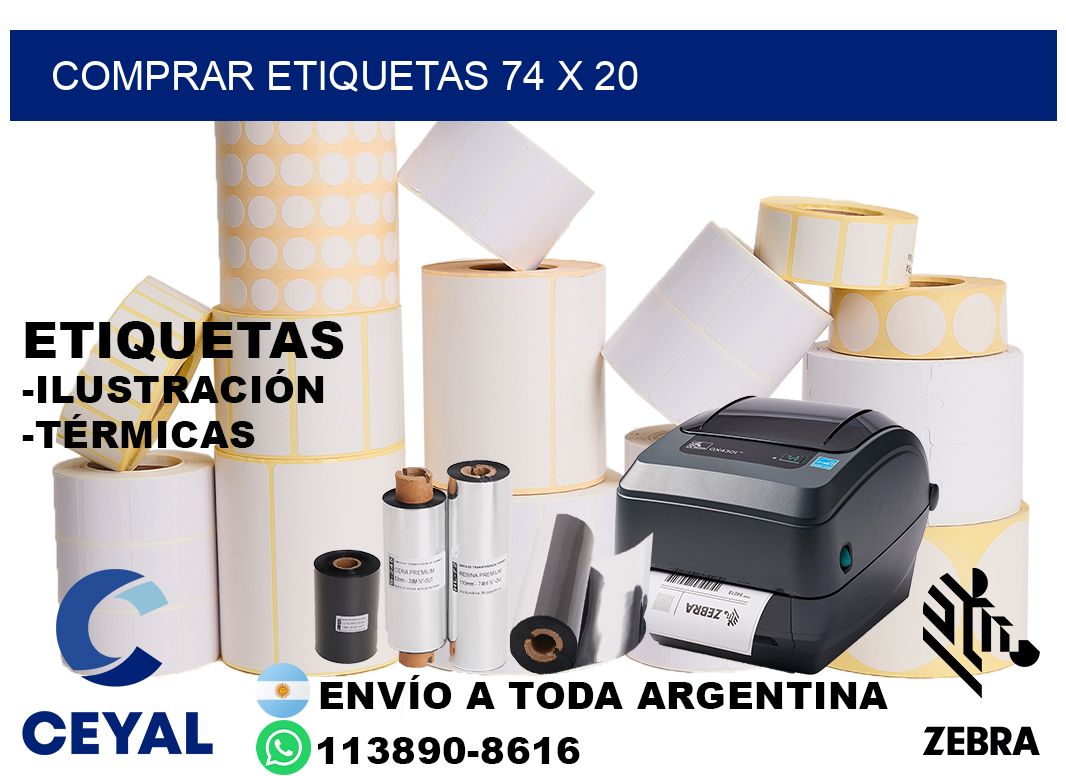 comprar etiquetas 74 x 20