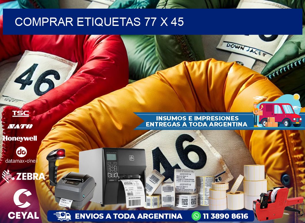 comprar etiquetas 77 x 45