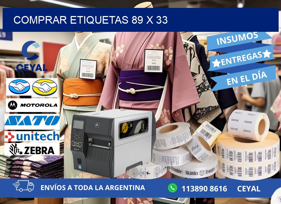 comprar etiquetas 89 x 33