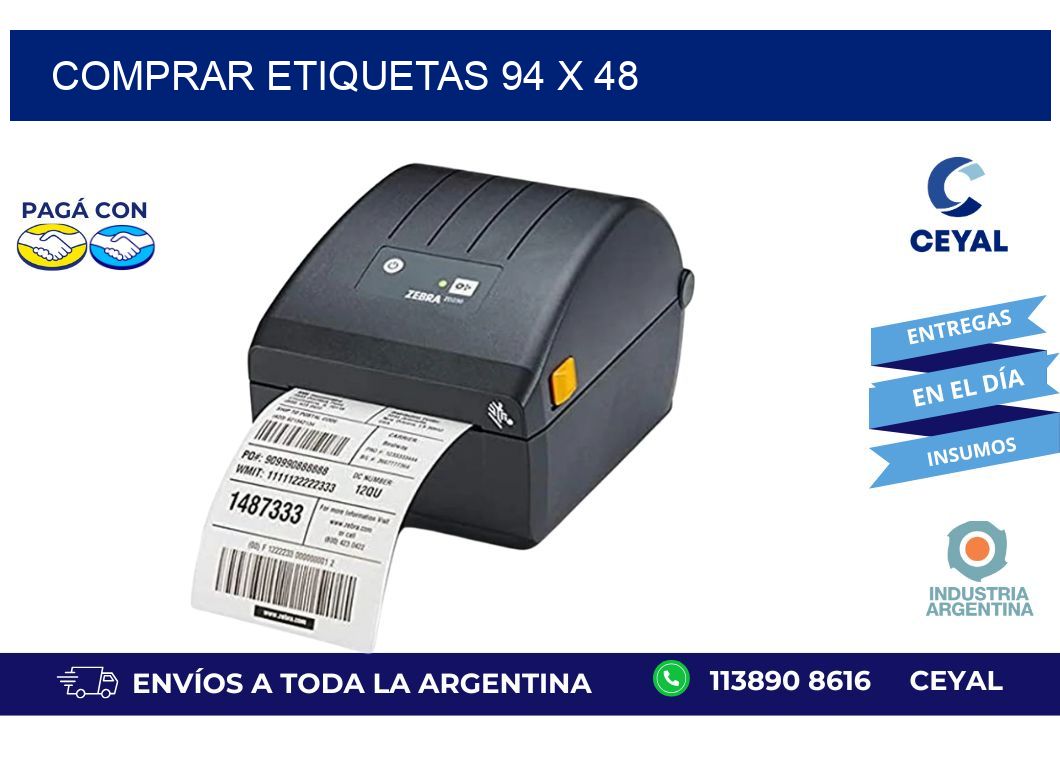 comprar etiquetas 94 x 48