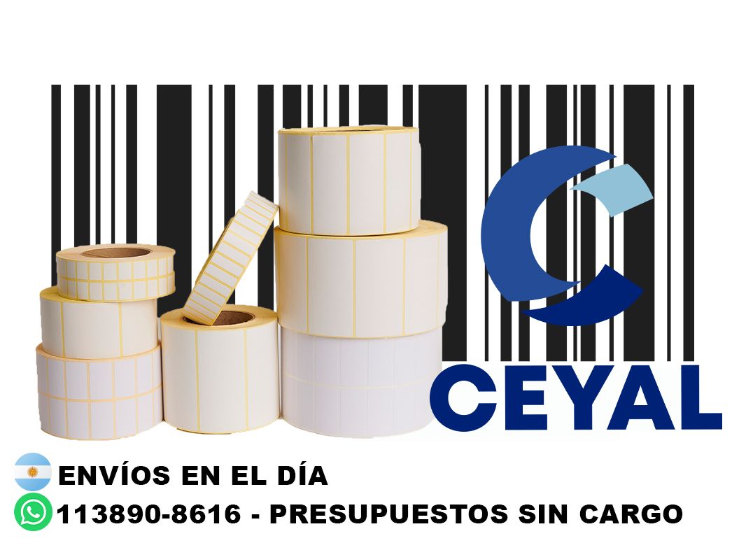 etiquetas 25 x 24 códigos de barras