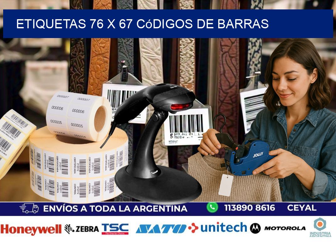 etiquetas 76 x 67 códigos de barras