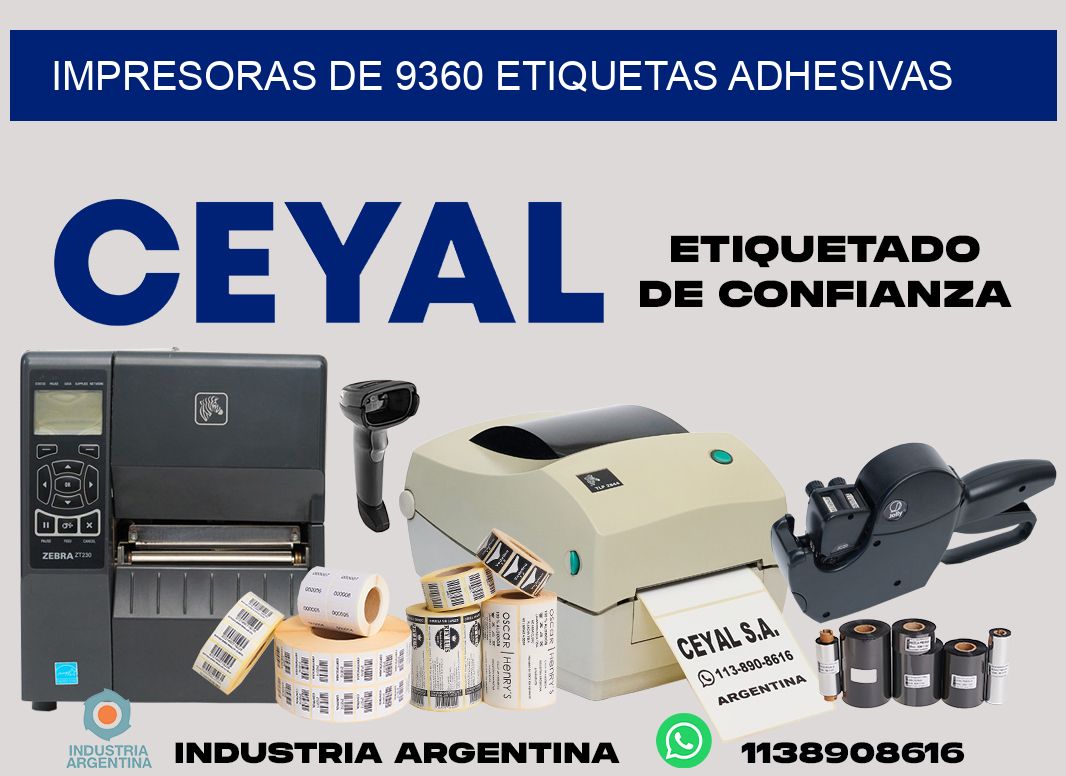 impresoras de 9360 etiquetas adhesivas