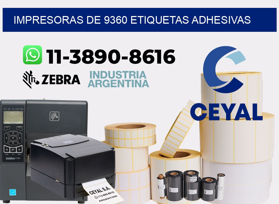 impresoras de 9360 etiquetas adhesivas