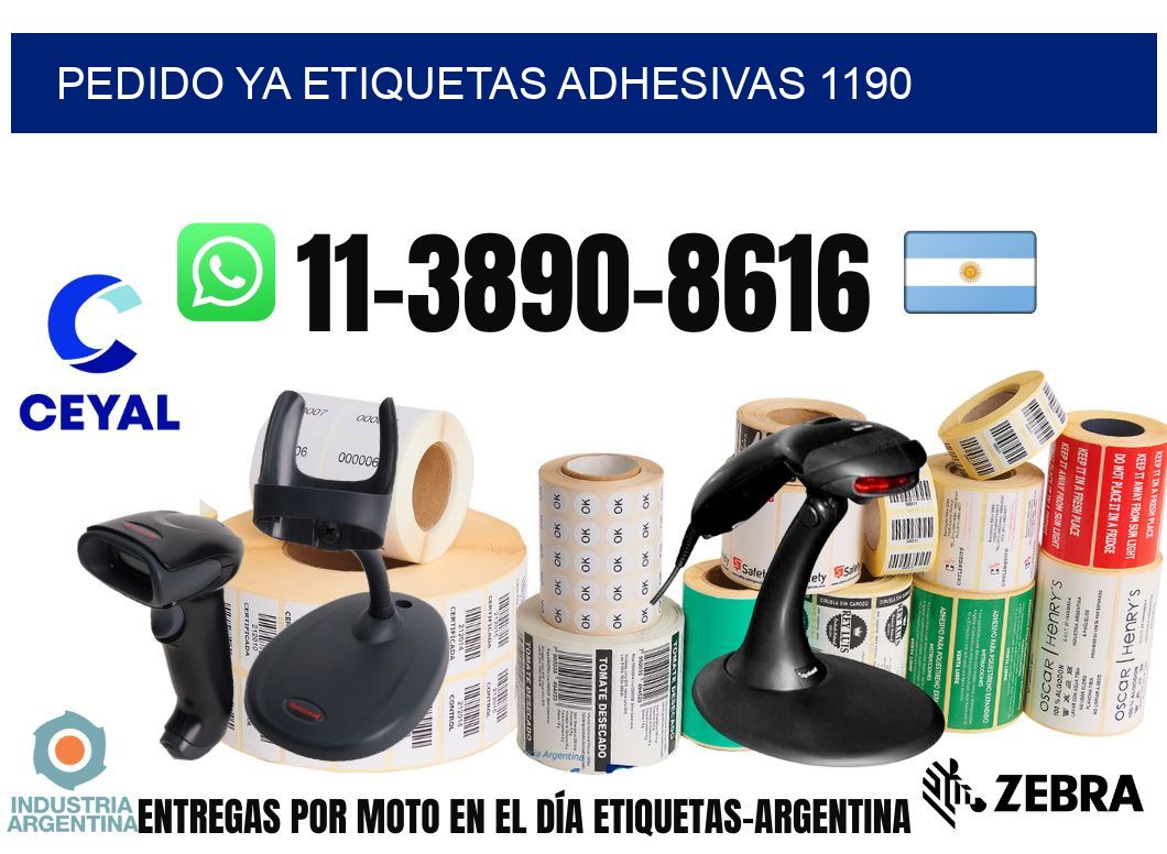 pedido ya etiquetas adhesivas 1190