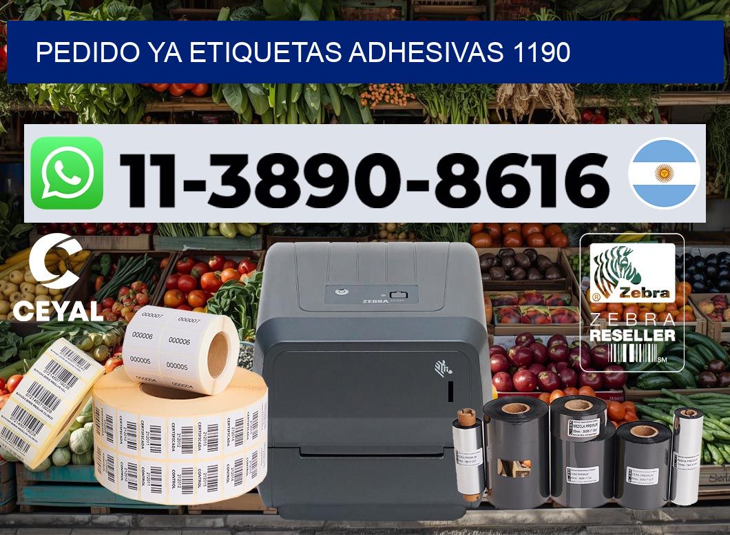 pedido ya etiquetas adhesivas 1190