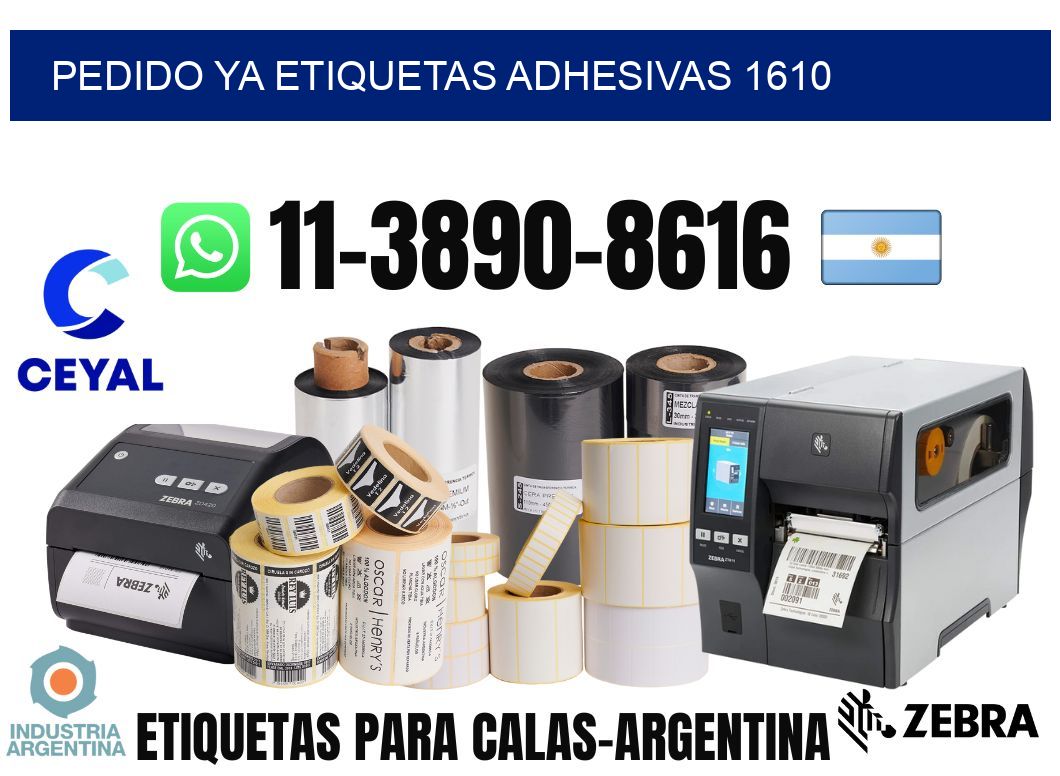pedido ya etiquetas adhesivas 1610