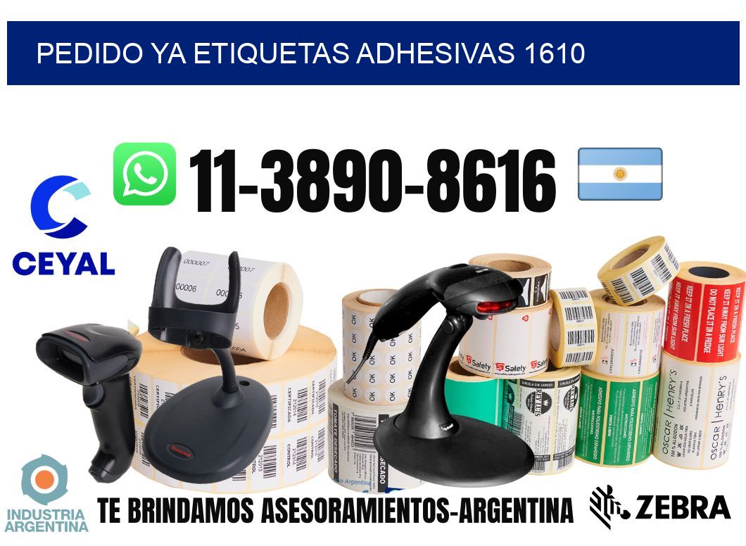 pedido ya etiquetas adhesivas 1610